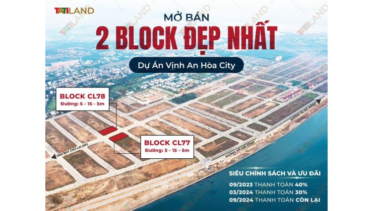 LÔ ĐÂT NỀN LC78-05 CỰC ĐẸP THUỘC DỰ ÁN VỊNH HÒA AN